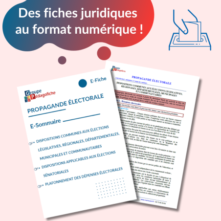 E-Fiche - Propagande électorale