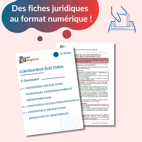 E-Fiche - Contentieux électoral