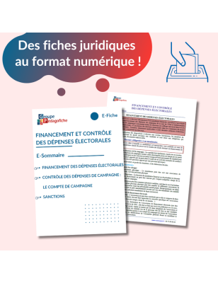 E-Fiche - Elections : Financement et contrôle des dépenses électorales