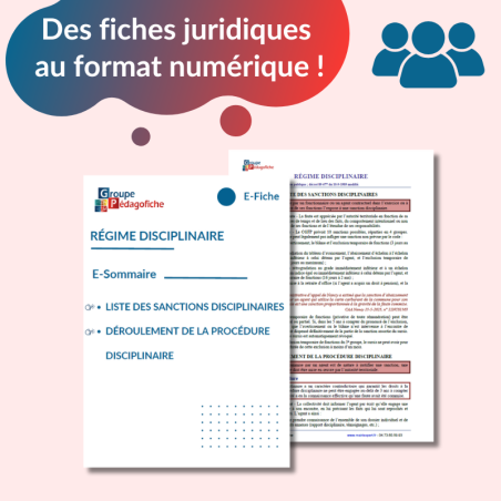 E-Fiche - Régime disciplinaire