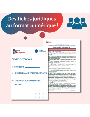 E-Fiche - Temps de travail
