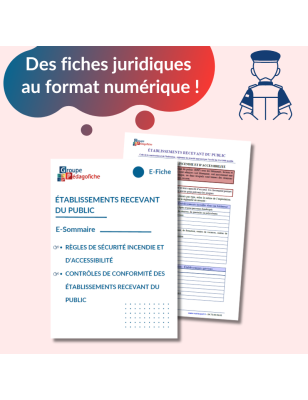 E-Fiche - Établissement recevant du public (ERP)