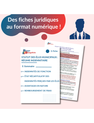 E-Fiche - Statut des élus municipaux : régime indemnitaire